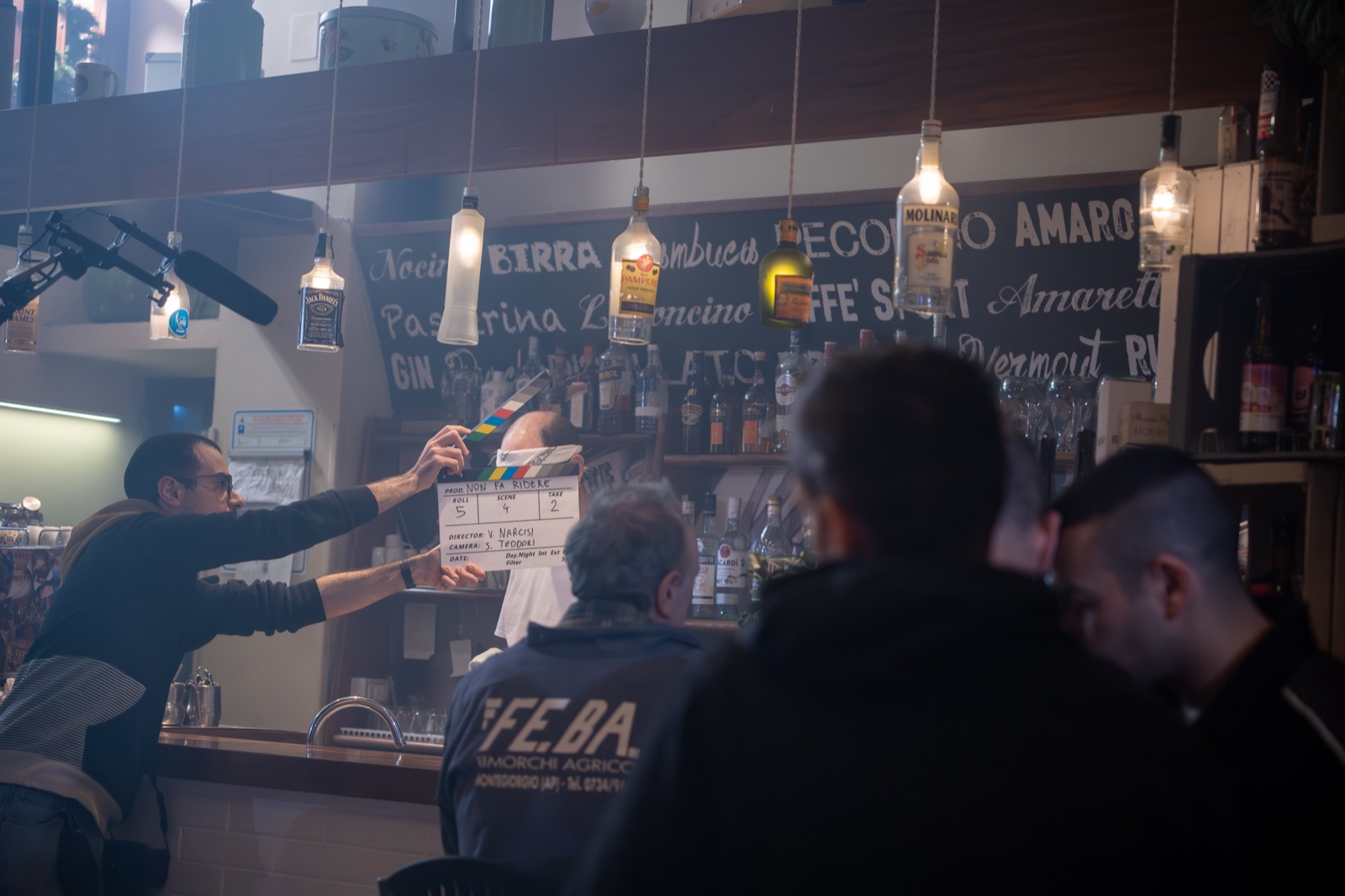 Il ciak sul set: Non fa ridere, Director V. Narcisi, Camera S. Teodori